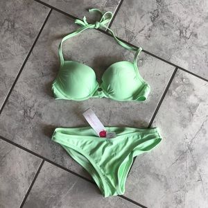 Mint green bikini bottoms